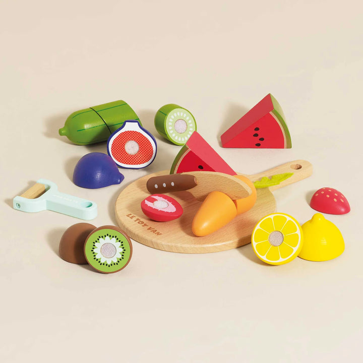 NEW Wooden Chopping Board & Sliceable Play Food