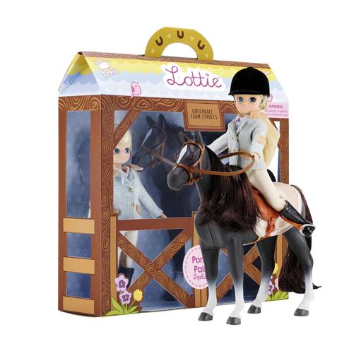 Lottie Doll- Pony Club Doll and Horse Set