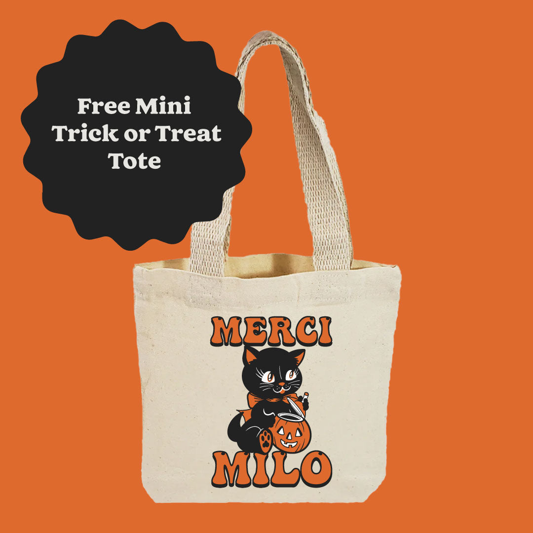 GIFT Halloween Mini Trick or Treat Canvas Tote