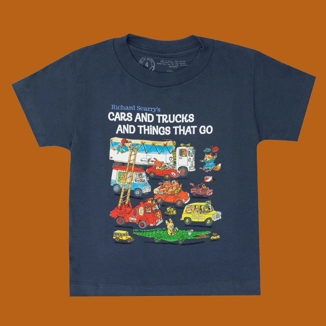 NEW Richard Scarry - Cars and Trucks and Things That Go Kids' T-Shirt