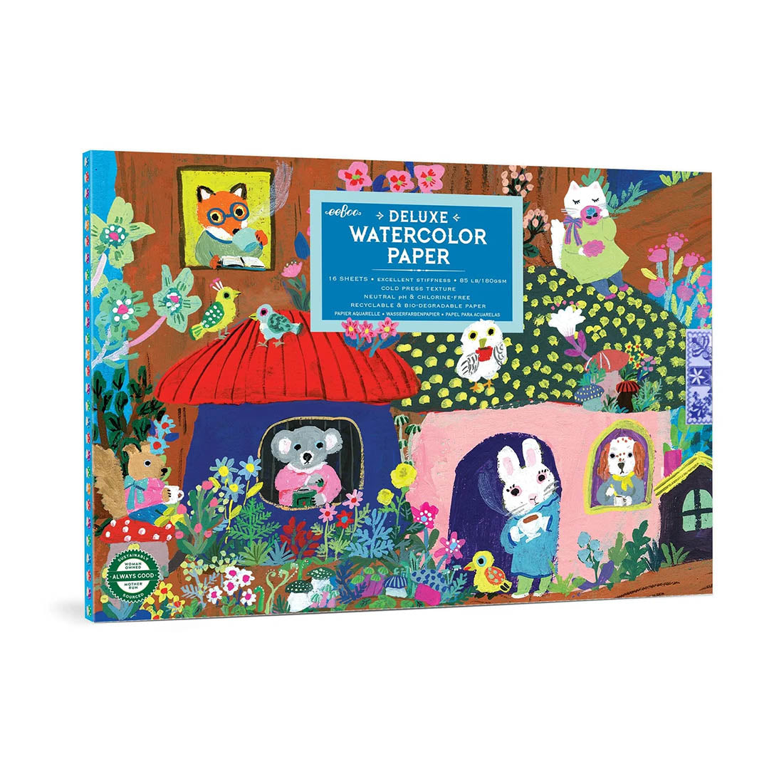 NEW Watercolor Paper Pad- Yumi’s Mushrooms