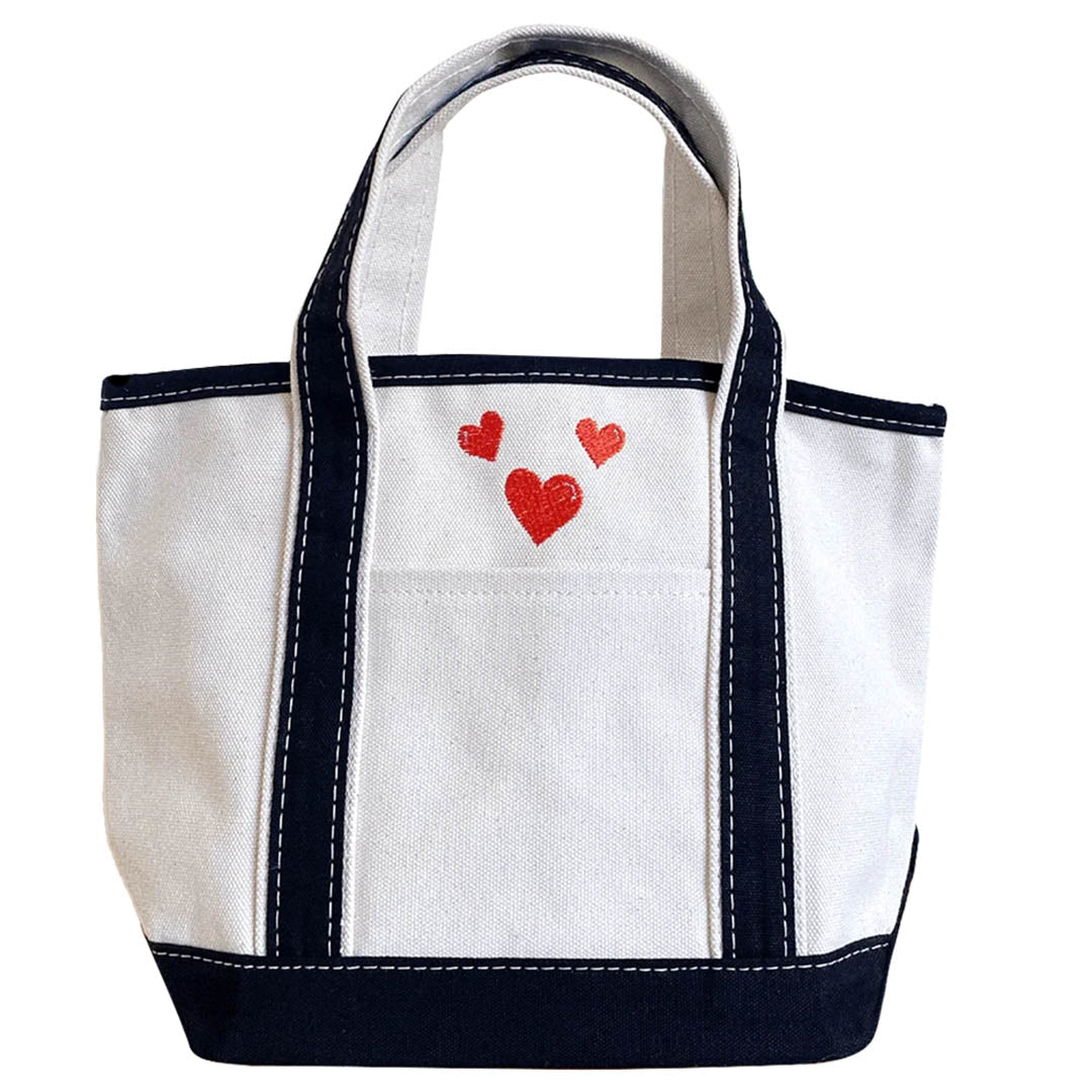 NEW Mini Canvas Tote Bag- Embroidered Wild at Heart