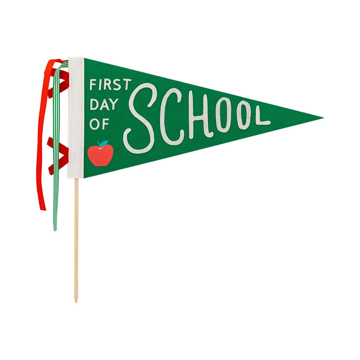 First Day Felt Pennant - Green