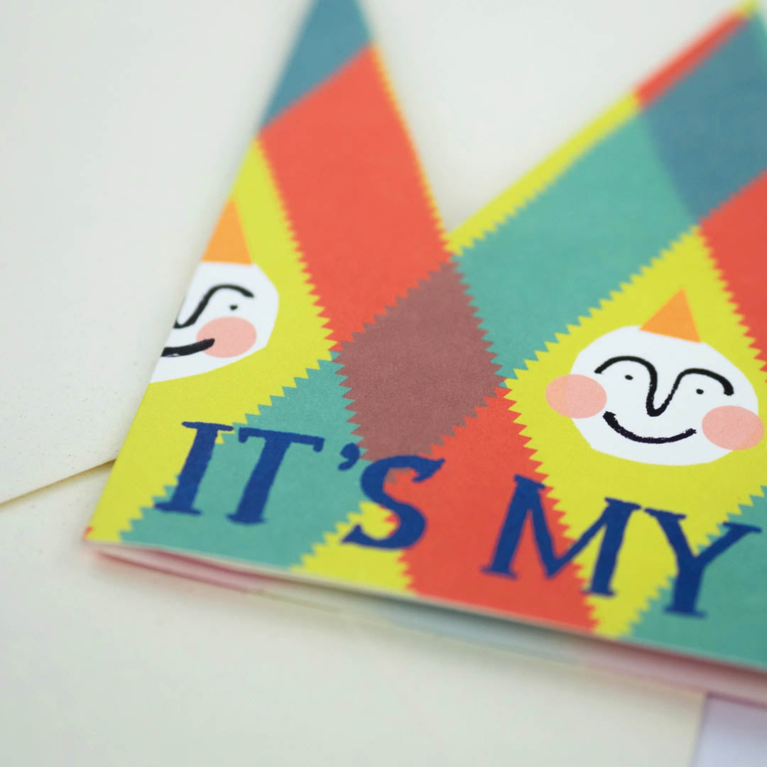 Greeting Card - Its My Birthday Party Hat Card