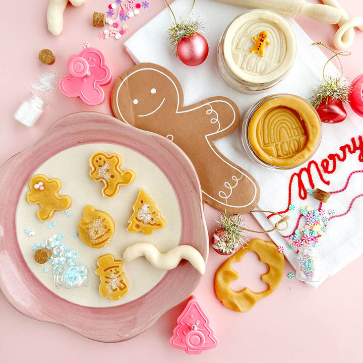 Scented Natural Sensory Play Dough Kit- Holiday Cookies KidDough Play Kit