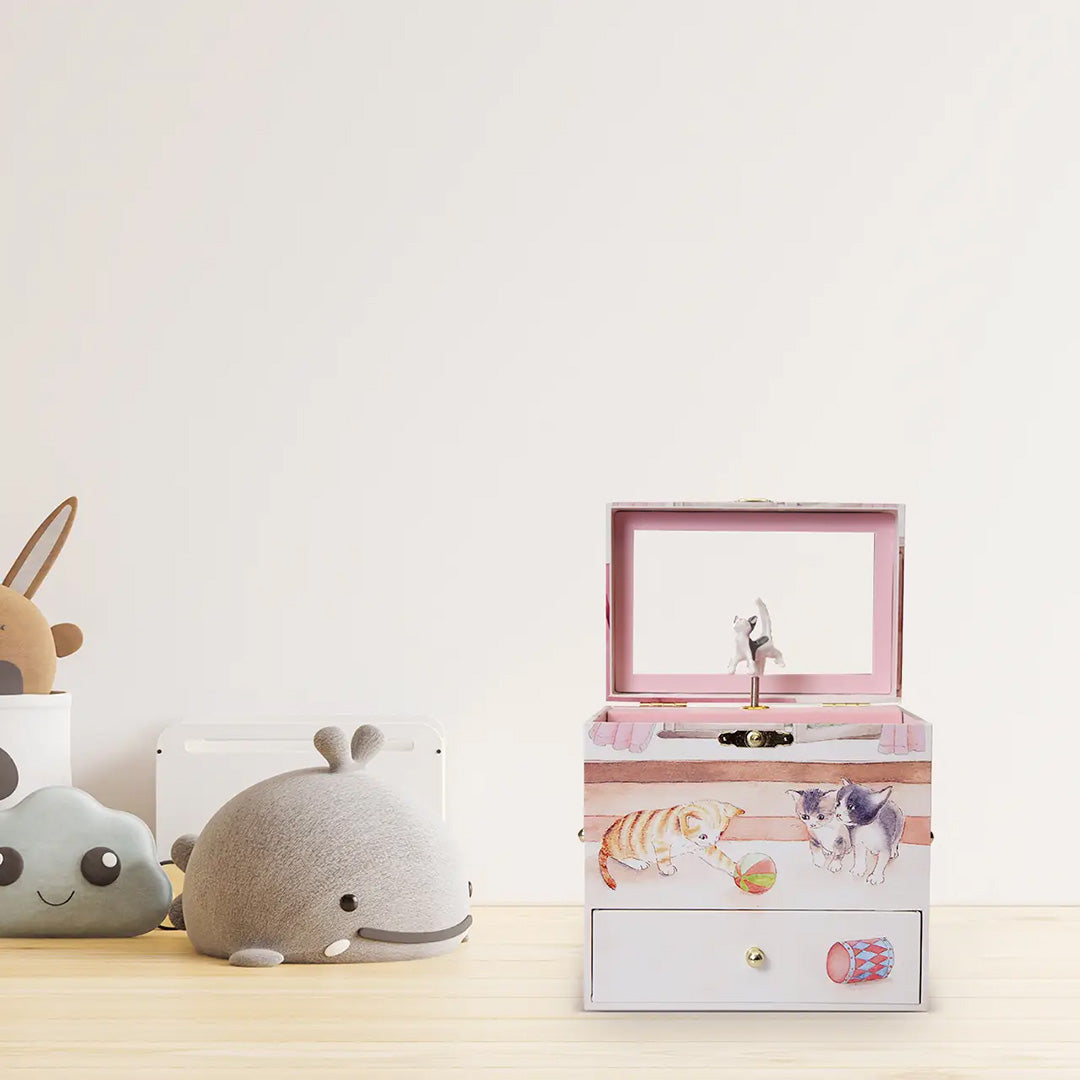 Fairy Music Jewelry Box- Curious Kittens - Ode To Joy