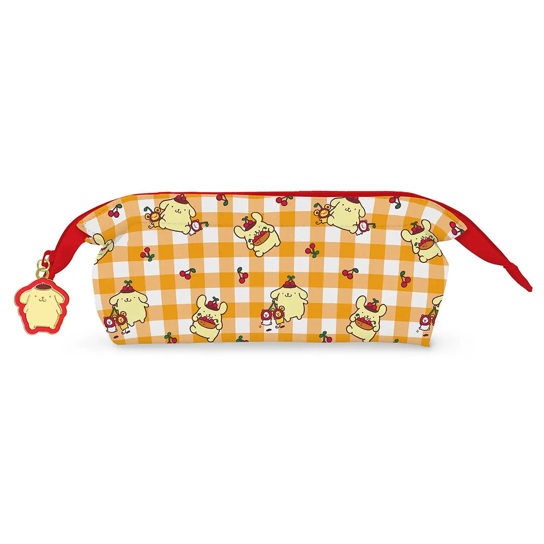 Sanrio Pompompurin Cherry Picnic Charmed Pencil Pouch