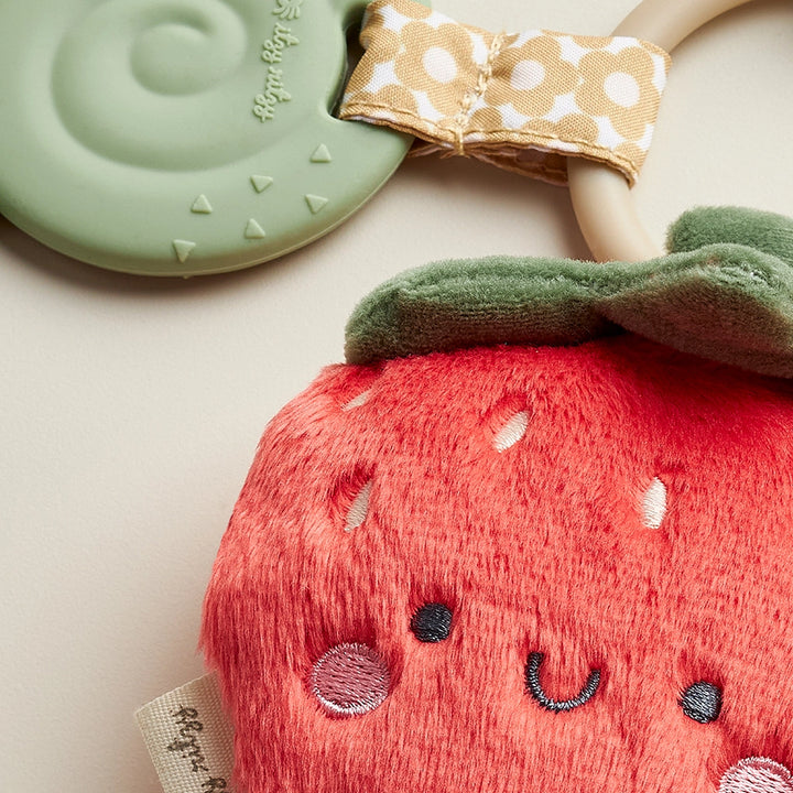 NEW Strawberry Baby Crinkle Teether and Toy