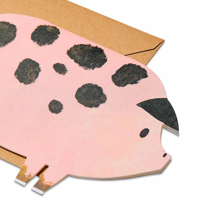 Spotty Pig Greeting Card