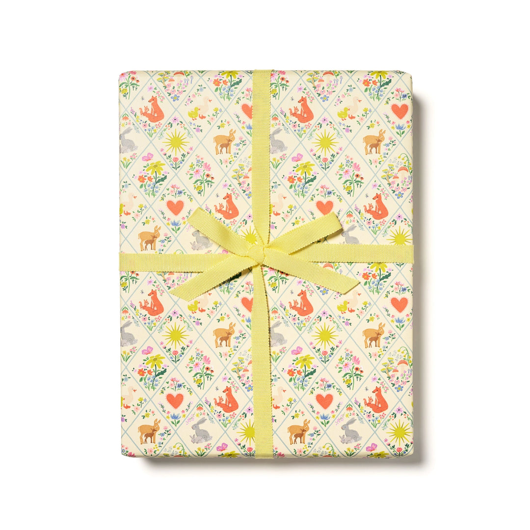 Woodland Critters Baby Wrapping Paper Roll- Set of 3 Wrapping Paper