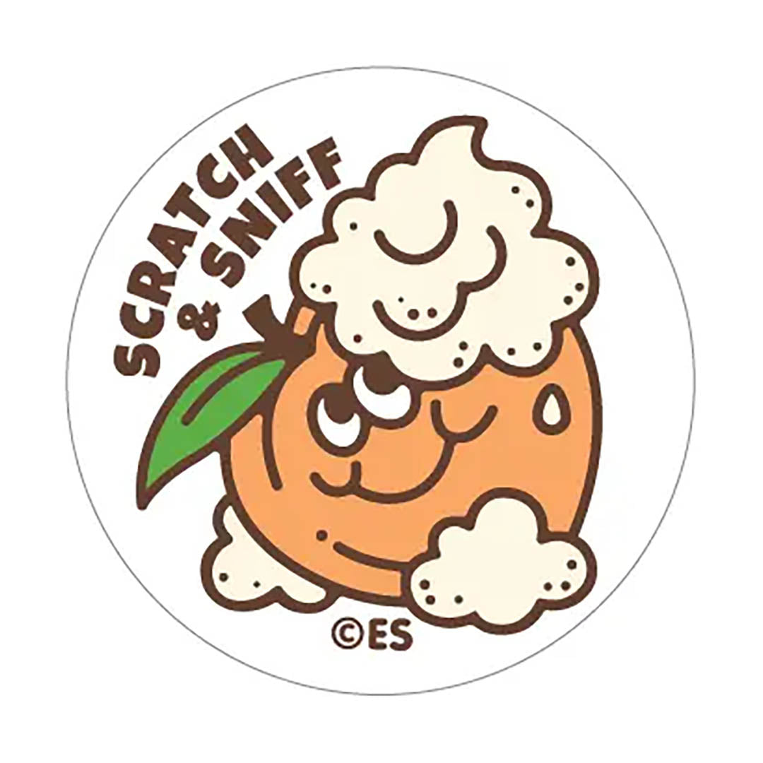 Peaches & Cream Scratch & Sniff Stickers
