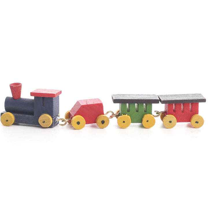 NEW Dollhouse Miniatures: Miniature Wooden Train Set