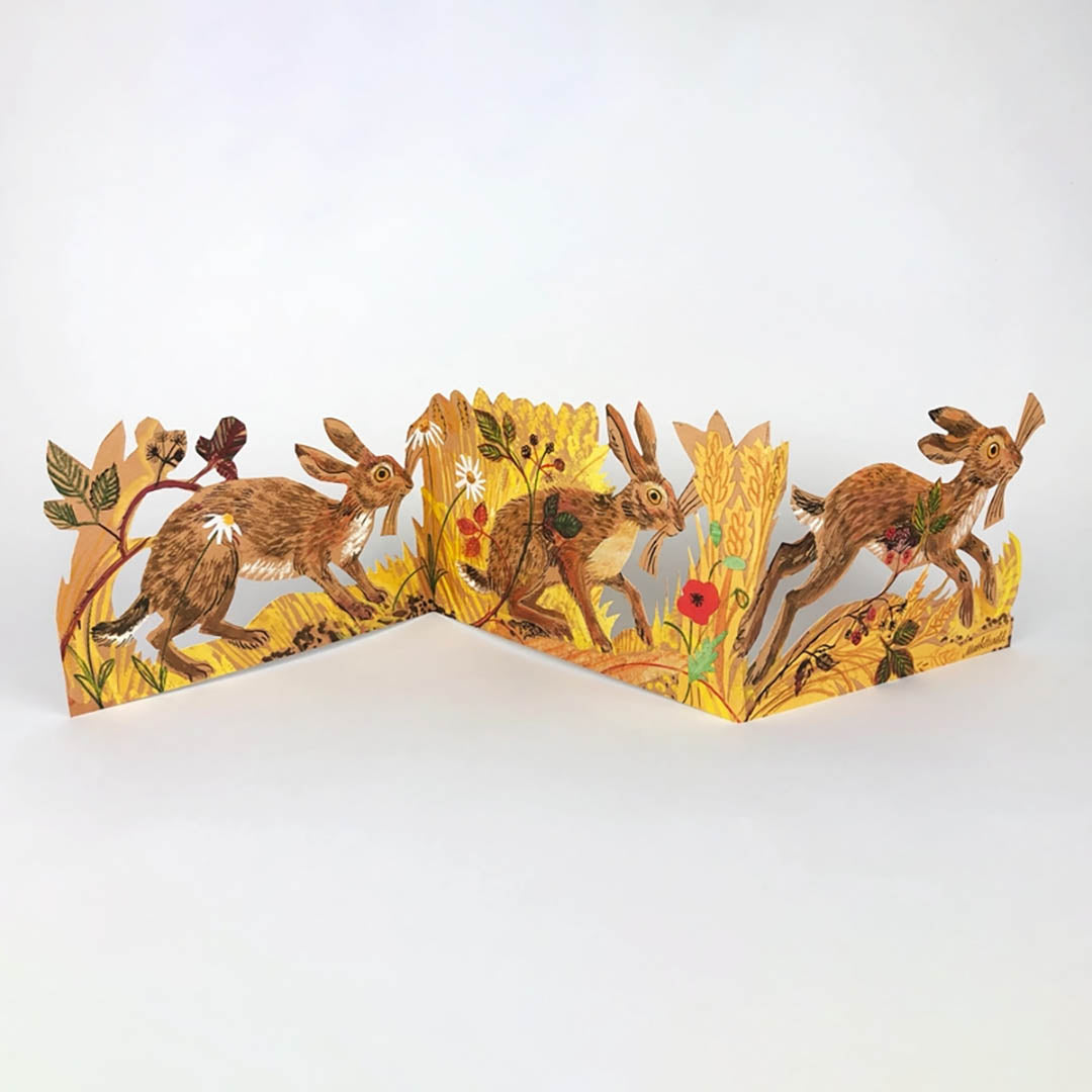 NEW Hares Collage Card