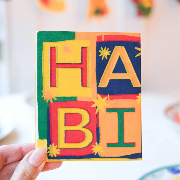 NEW Happy Birthday Concertina Greeting Card