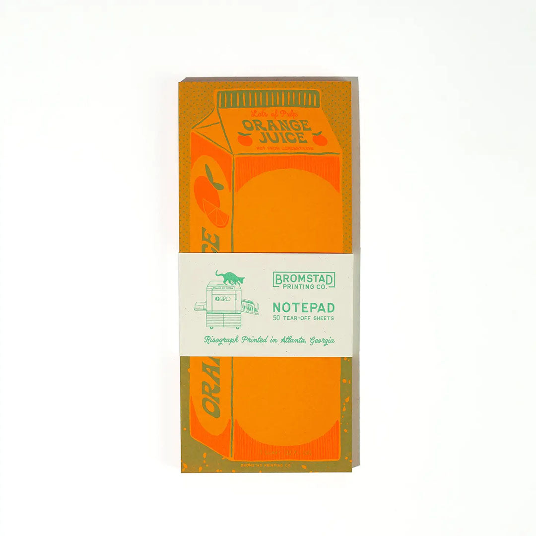 Orange Juice - Risograph Notepad