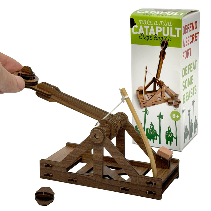 NEW Mini Catapult : Wooden Engineering Model Building Kit