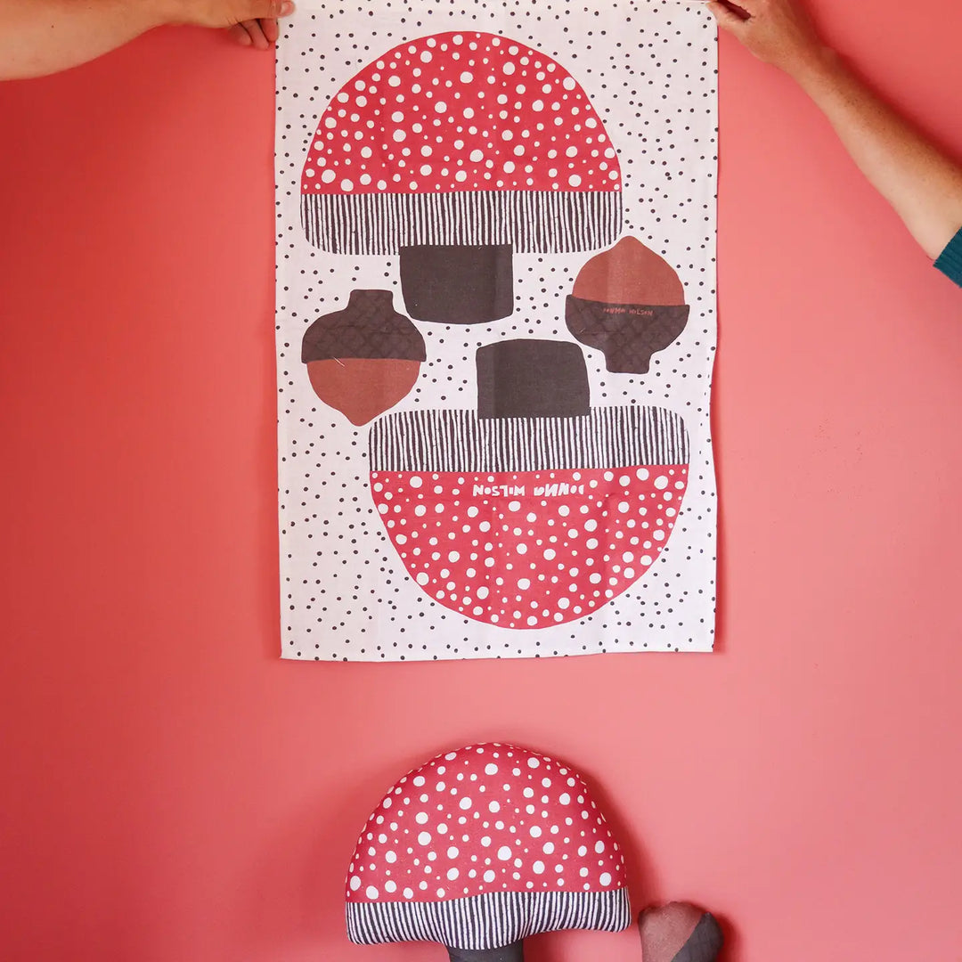 Mushroom Tea Towel Craft Kit