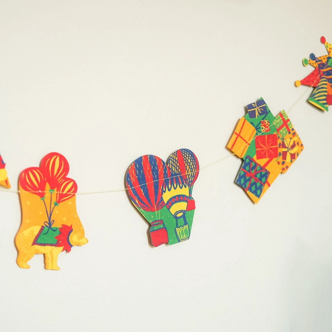 NEW Bright Happy Birthday Sewn Garland