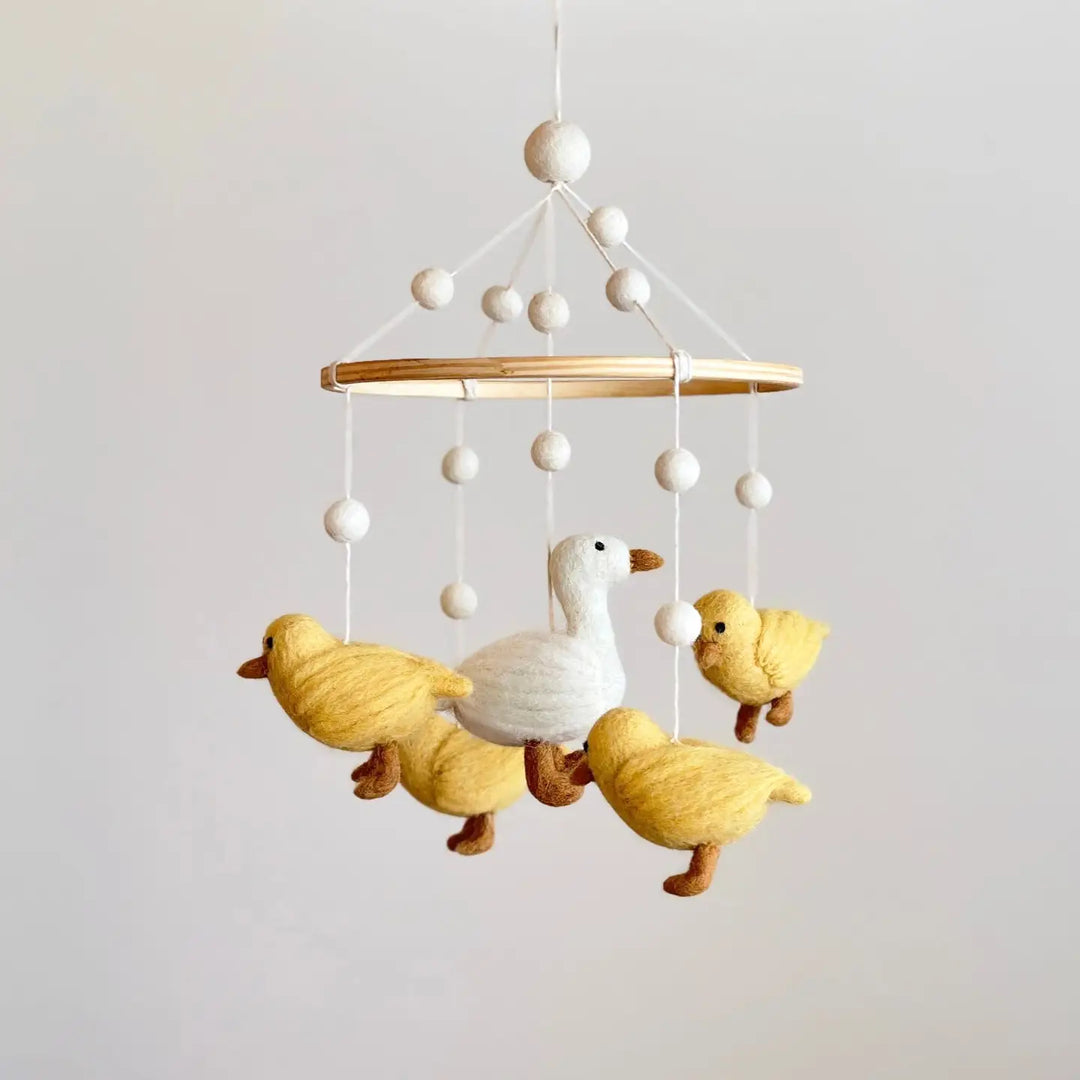 Wool Felt Baby Mobile- Goose and Ducks