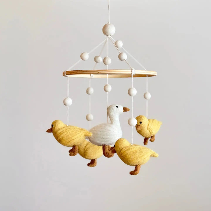 Wool Felt Baby Mobile- Goose and Ducks