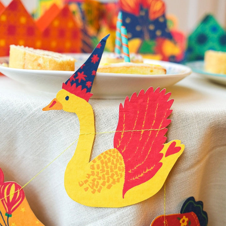 NEW Bright Happy Birthday Sewn Garland