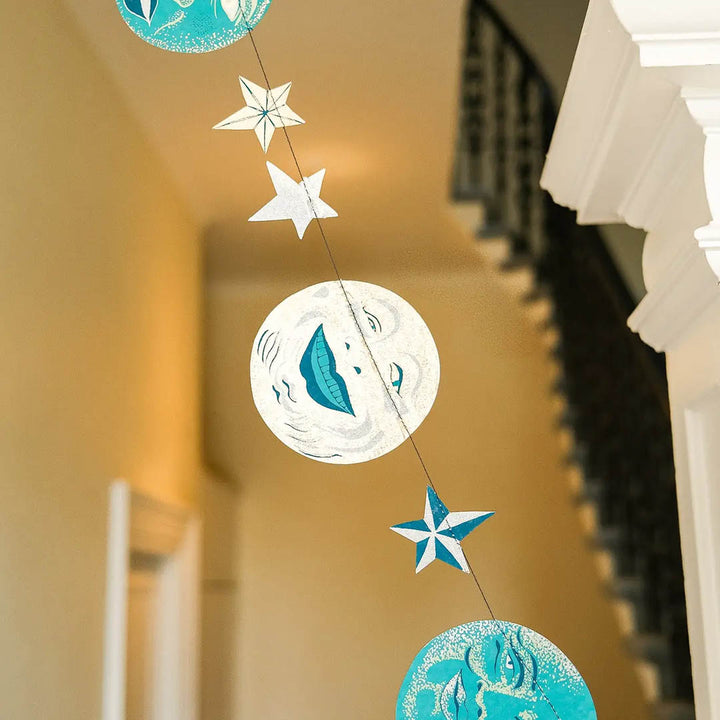Man on the Moon Sewn Garland