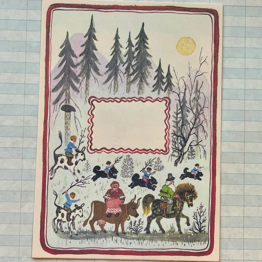 Folksy Forest Full Scene Stationery Set