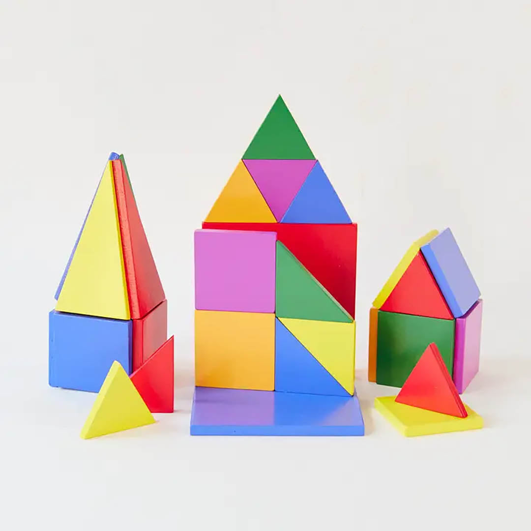 Magnetic Wooden Playtiles - Set of 32 Pieces