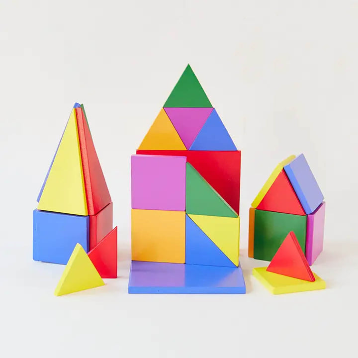Magnetic Wooden Playtiles - Set of 32 Pieces
