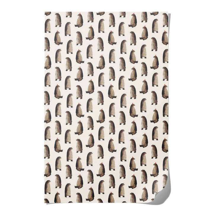 Party Bear Wrapping Paper Roll- Set of 3 Wrapping Paper