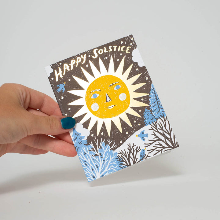 NEW Solstice Sun Letterpress Greeting Card by Phoebe Wahl