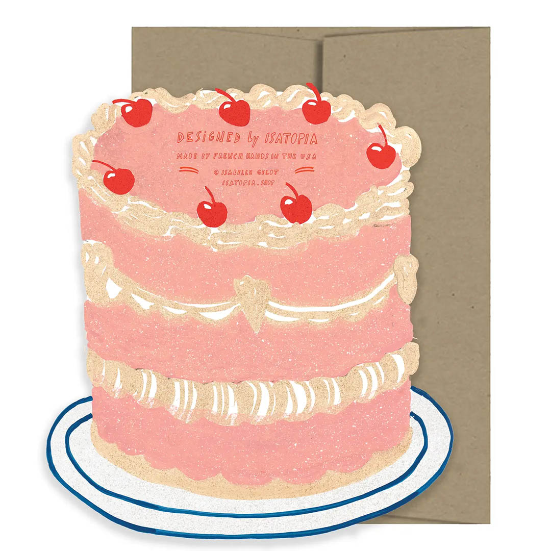 Party Cake Die Cut Card