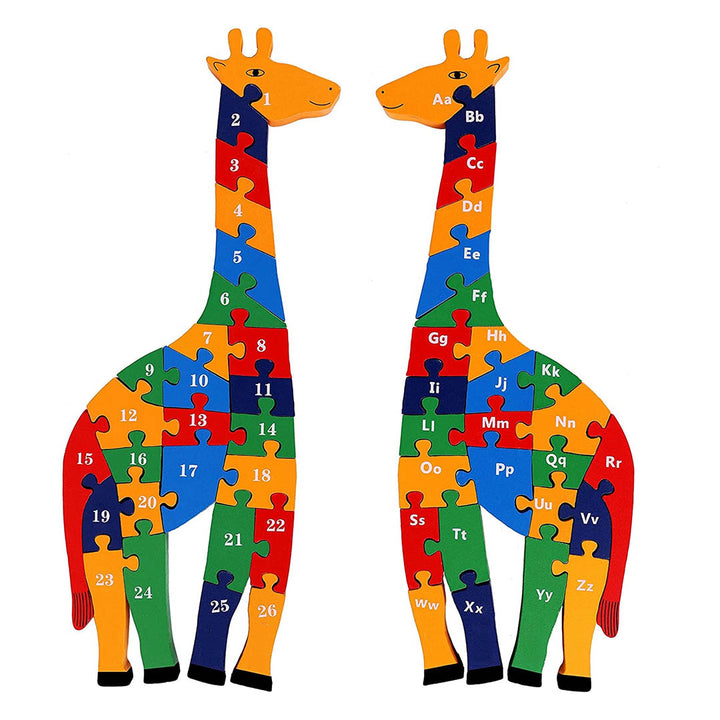 Wooden Alphabet Giraffe Puzzle