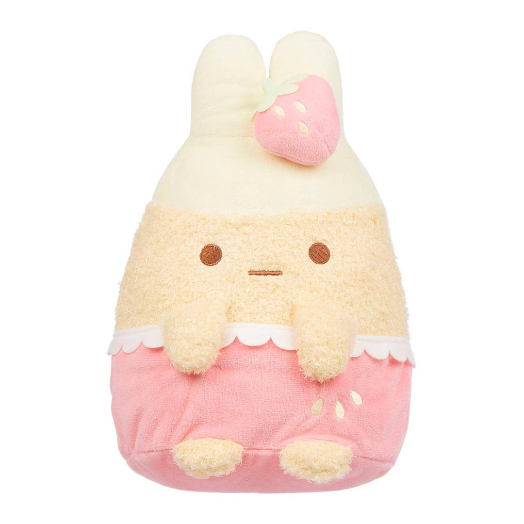 Ebi-furai-no-shippo Strawberry Shrimp Tail Plush Sumikkogurashi