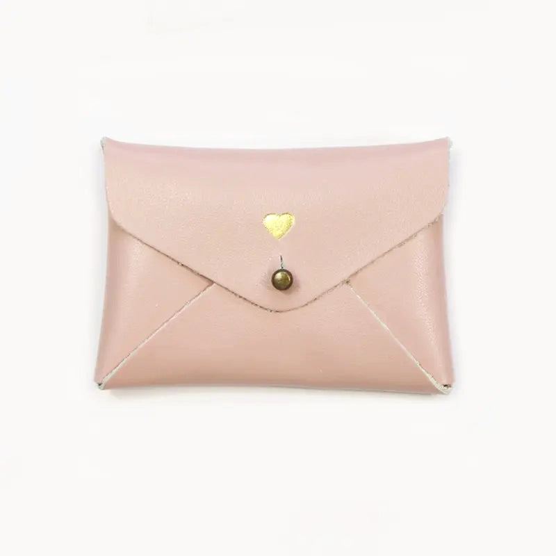 100% Leather Mini Pouch: Heart