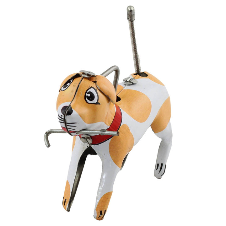 Retro Tin Toy Crazy Dog