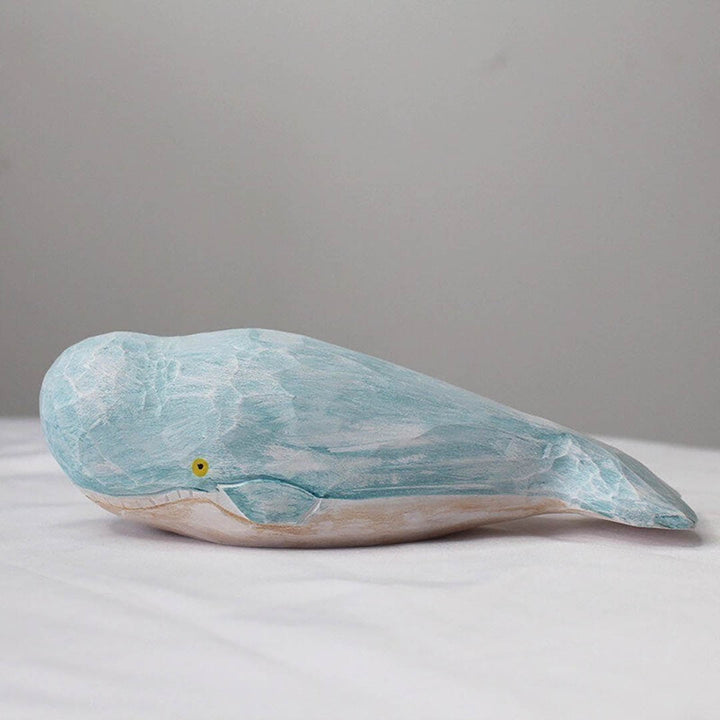 Handmade Wooden Animal- Blue Whale