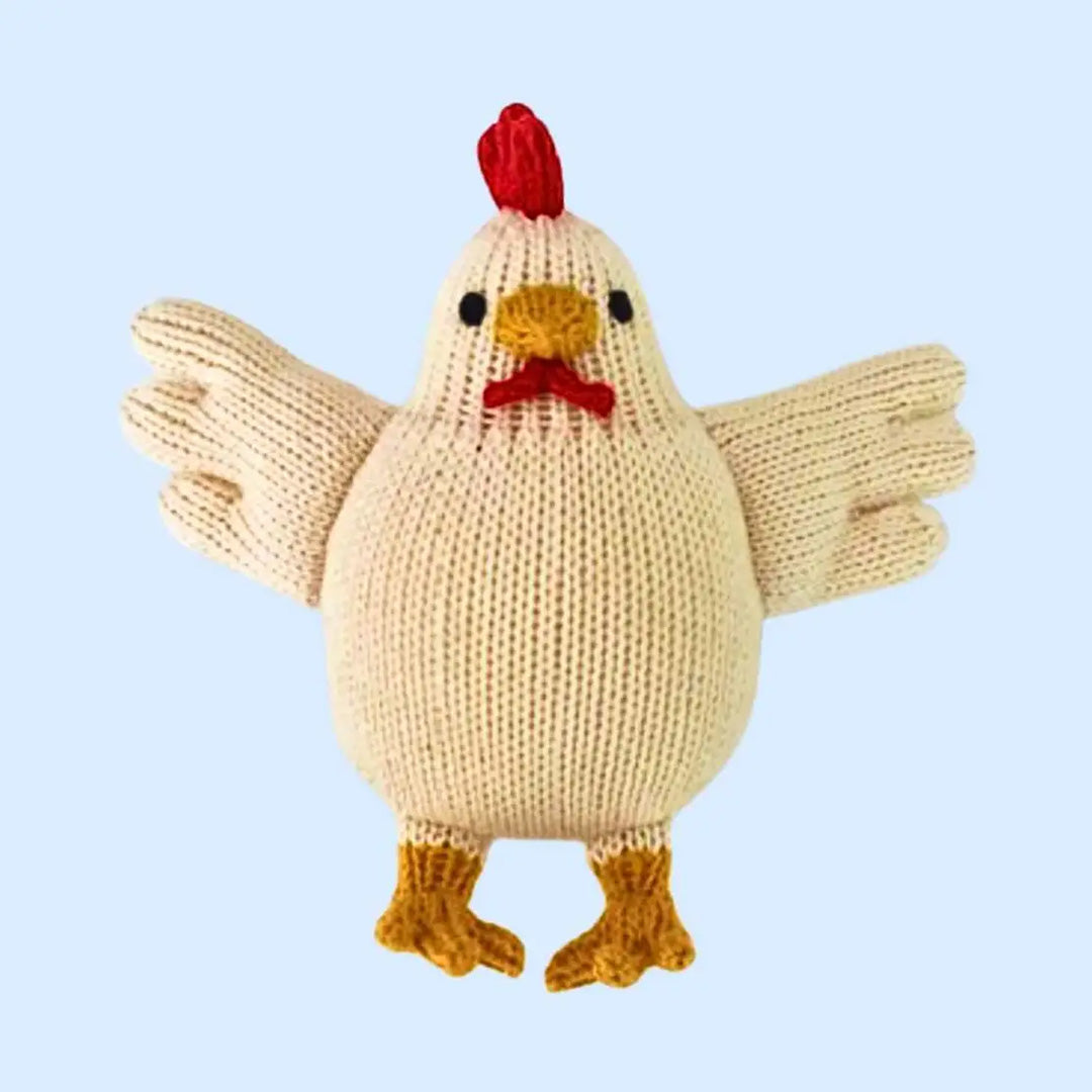 Organic Baby Toy - Hank the Organic Chicken Rattle