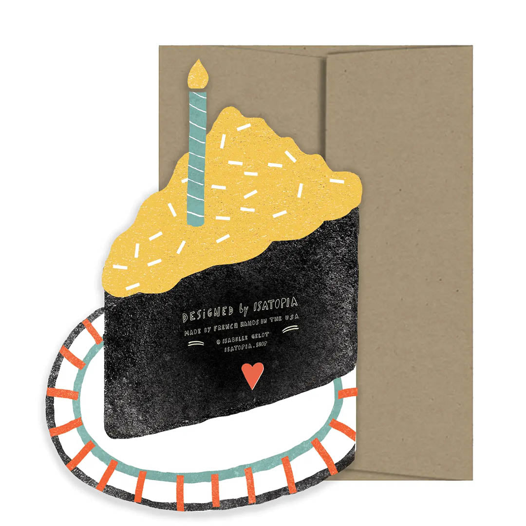 Piece of Cake - Die Cut Birthday Card
