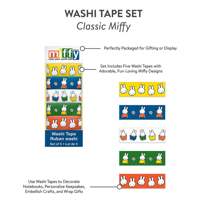Washi Tape Set Classic Miffy - Set of 5
