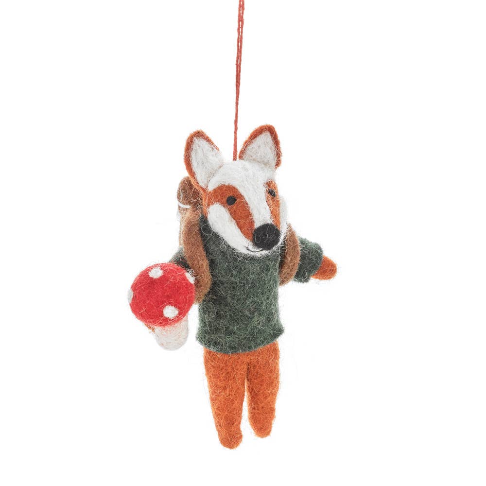 NEW Eco Friendly Ornament: Foraging Fox