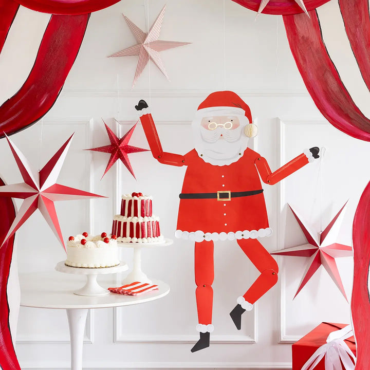 Hanging Santa Decoration 3.5ft