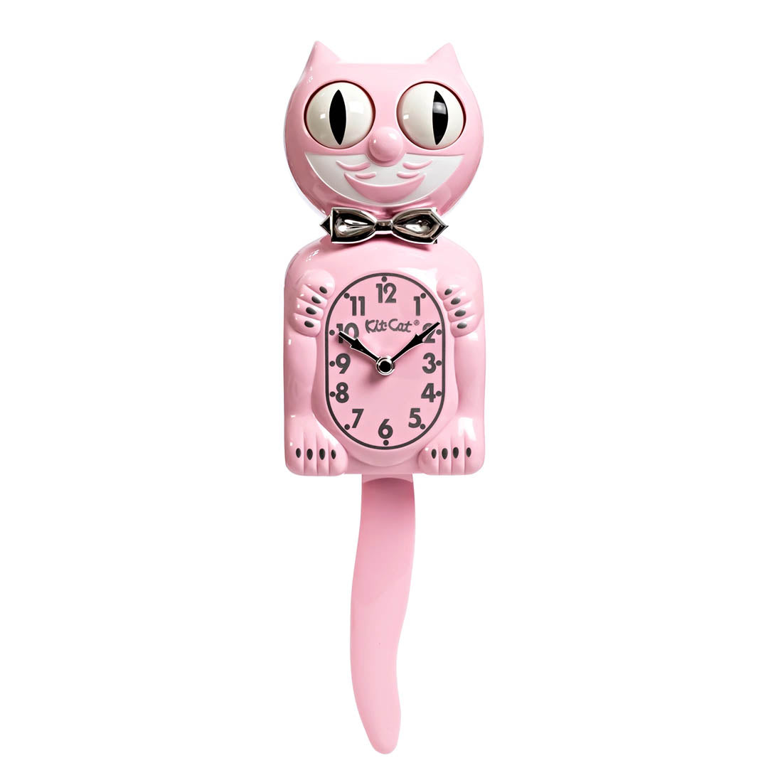 Retro Pink Kitchen Edition Kit Cat Klock