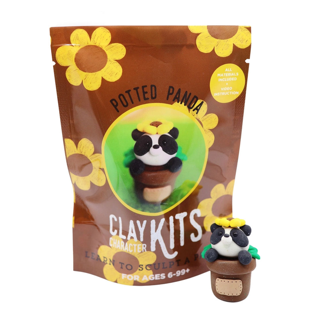 NEW Potted Panda Diy Polymer Clay Kit