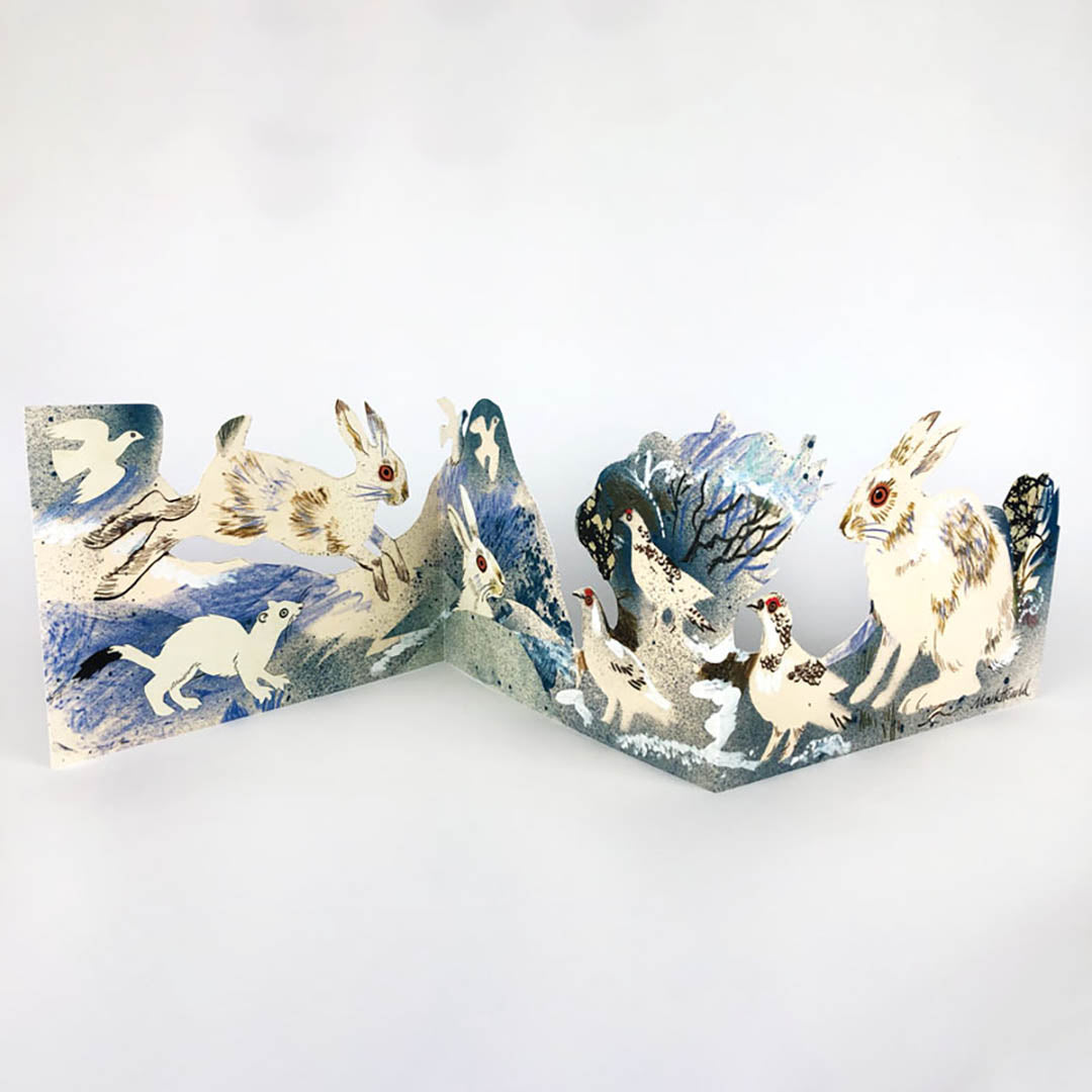 Winter Wildlife Collage Card