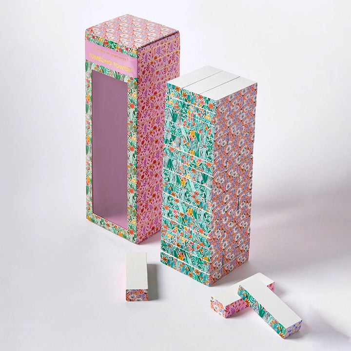 Floral Tumbling Tower Game