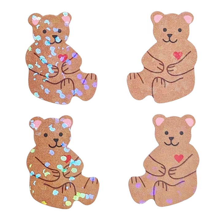 Speckled Beary Cute Vintage Inspired Stickers