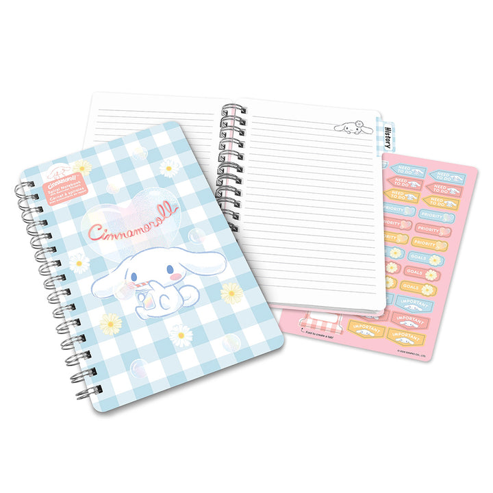 Sanrio Sweet Daisies Cinnamoroll Agatha Lined Notebook