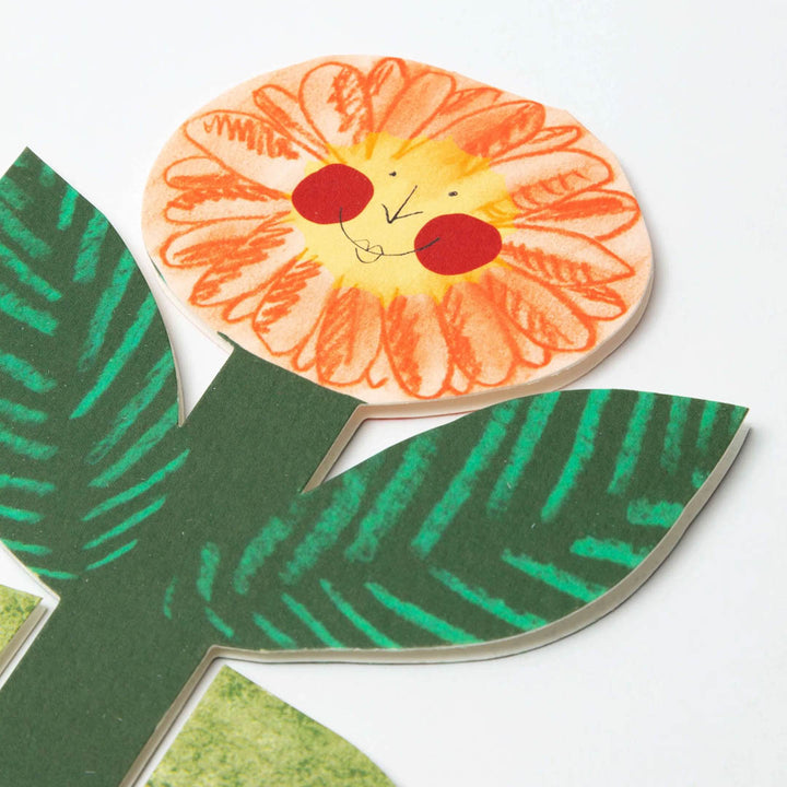 Greeting Card - Happy Birthday Flower Stand-Up Card
