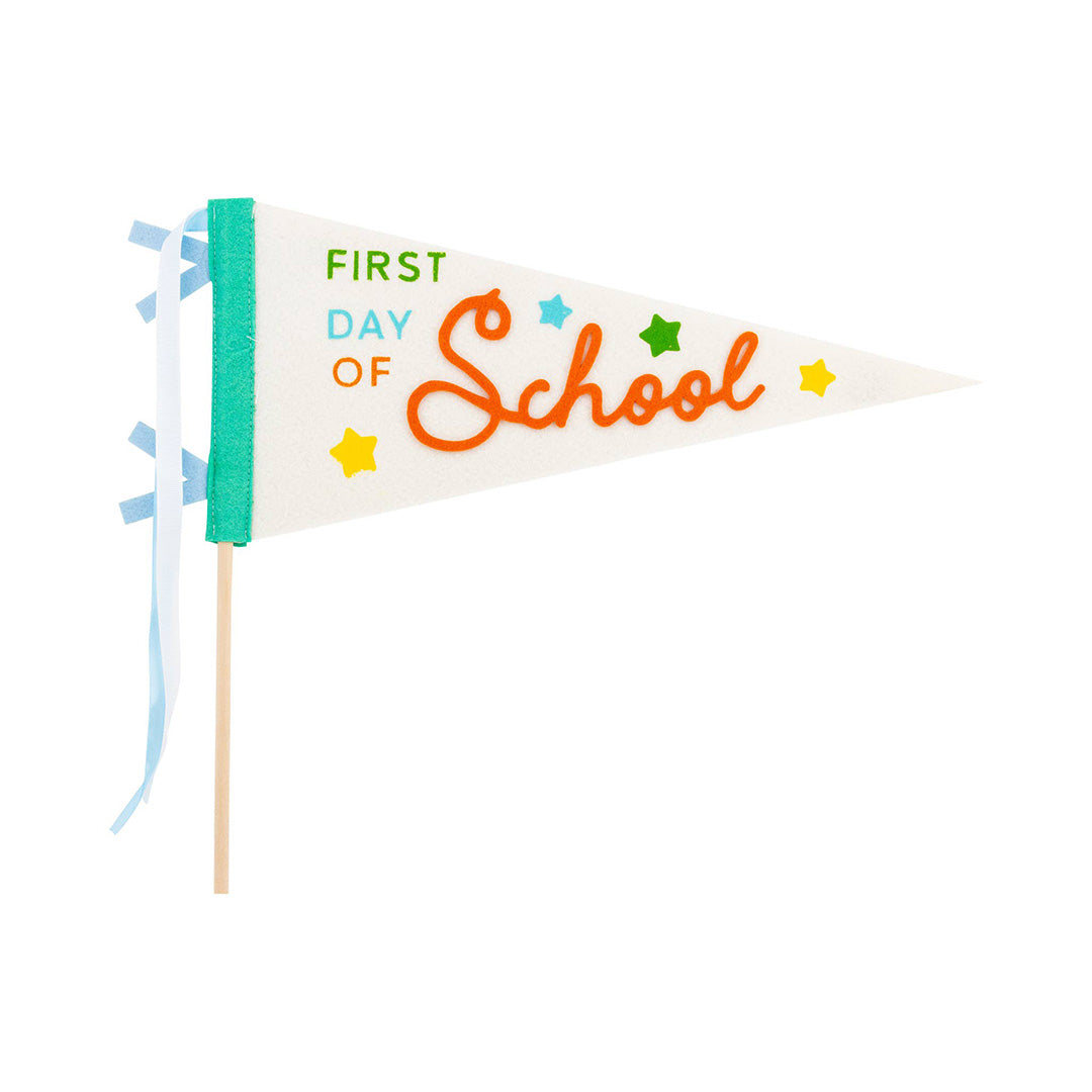 First Day Felt Pennant - Cream